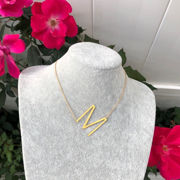 “M” Initial Coker Necklace